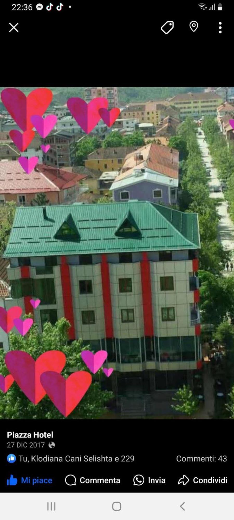 Hotel Piazza Peshkopi Exterior foto